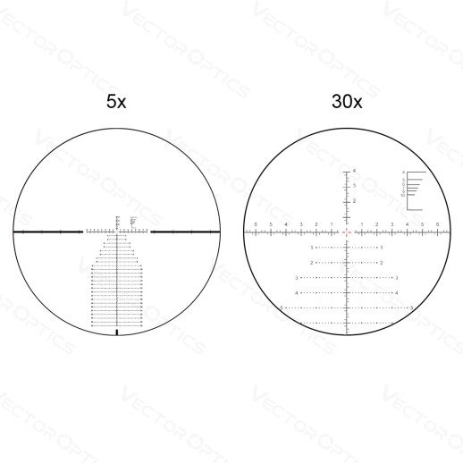 Оптический прицел Vector Optics Continental X6 34mm 5-30x56 FFP Zero Stop кольца 34 мм (SCFF-30 | SCFF-41) фото 11