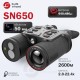 Тепловизионный бинокль EATECH SN650 со встроенным лазерным дальномером (до1500 м, 12мкм , матрица 640х480)
